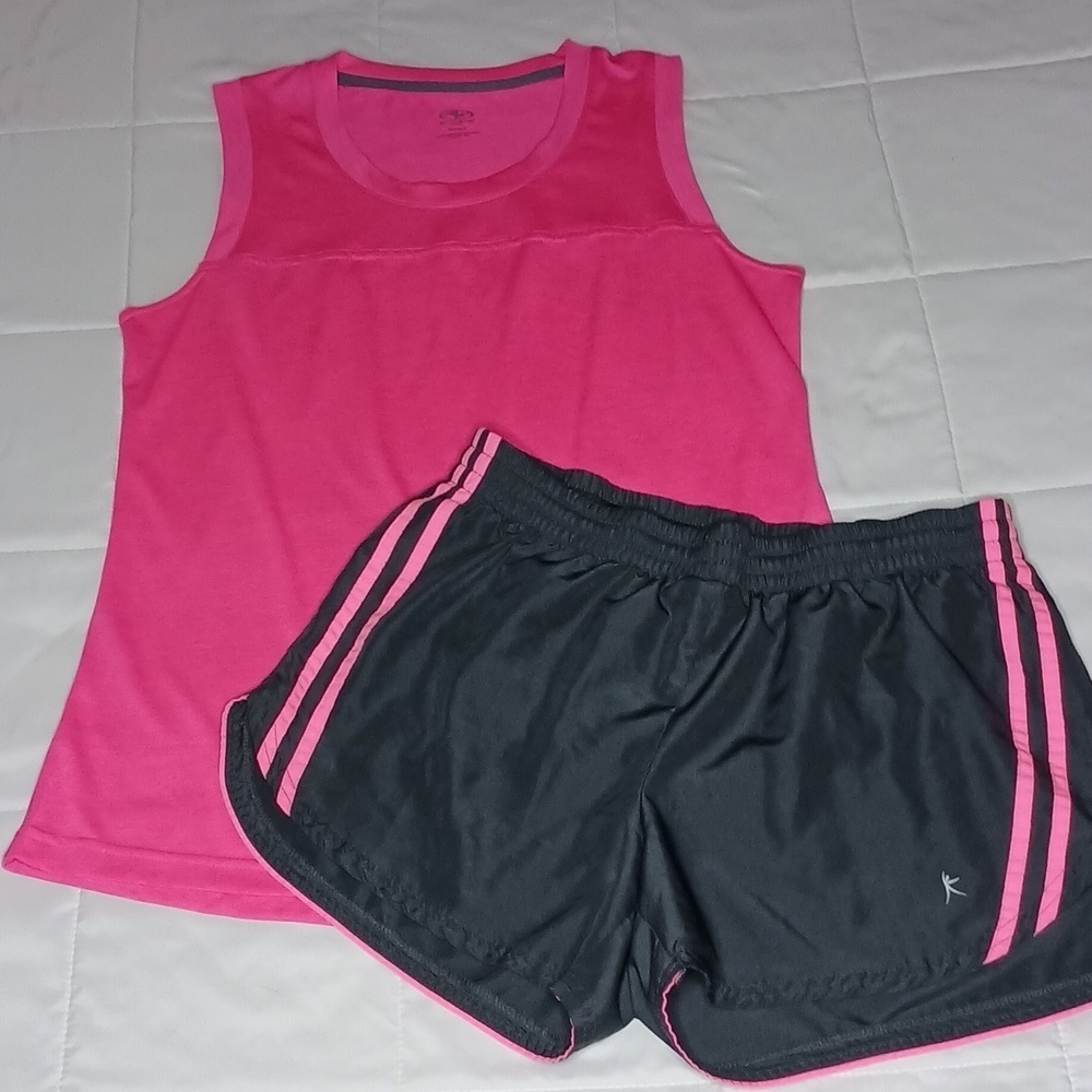 Danskin Shorts / Athletic Works Top